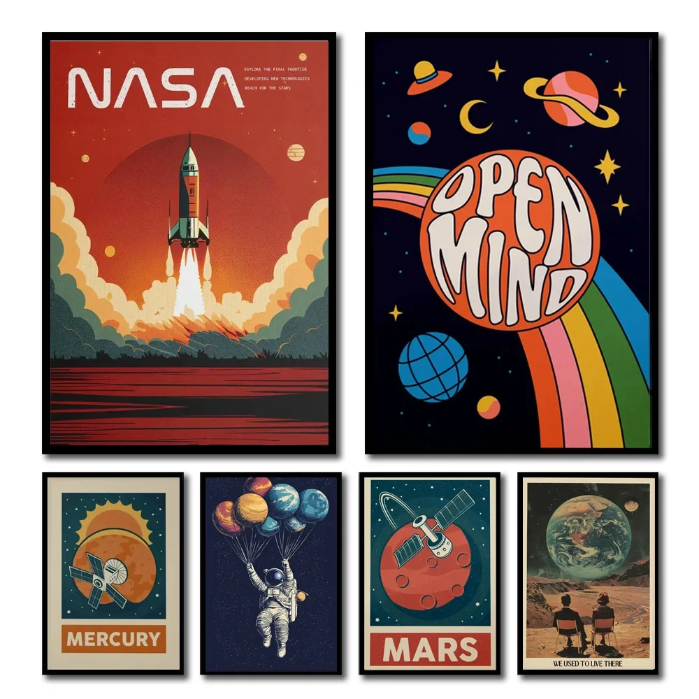 1 PC Retro Solar System Planet - Star Map Poster บทวิจารณ์และราคา